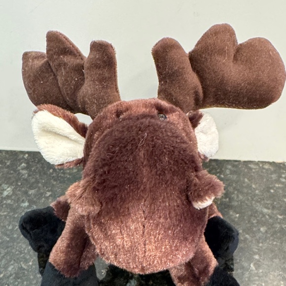 Ganz Webkinz Moose Plush Stuffed Animal Antlers Chocolate Brown 10” No Code - Picture 2 of 10